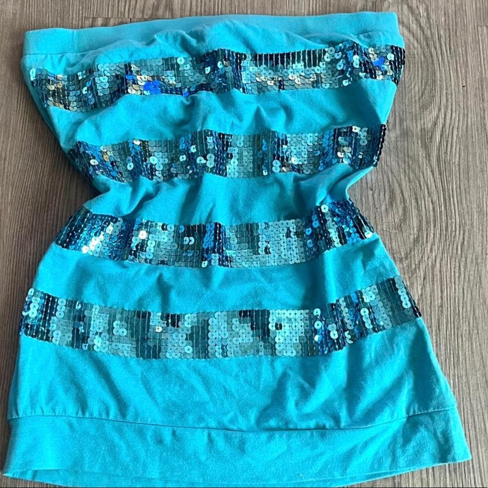 Y2k cute strapless top